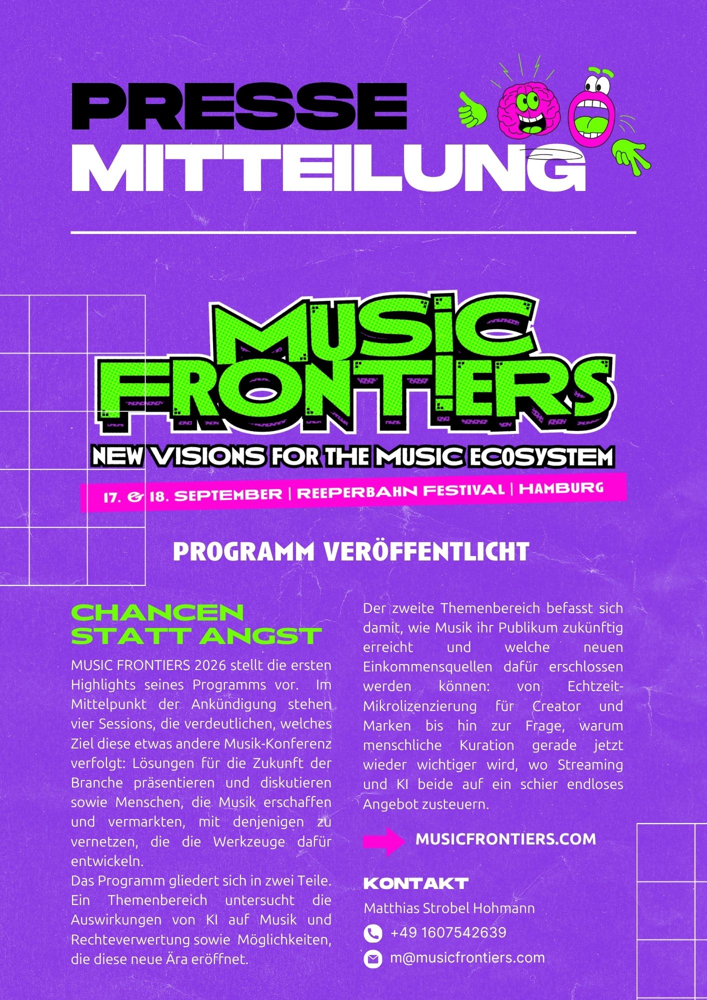 MUSIC FRONTIERS Pressemitteilung 2